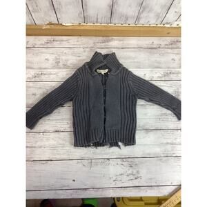 Cotton on Baby Toddler Knitted Long Cardigan Sweater Grey Size 0
